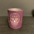 Sugar Skulls Dia De Los Muertos 3” Candle Holder New
