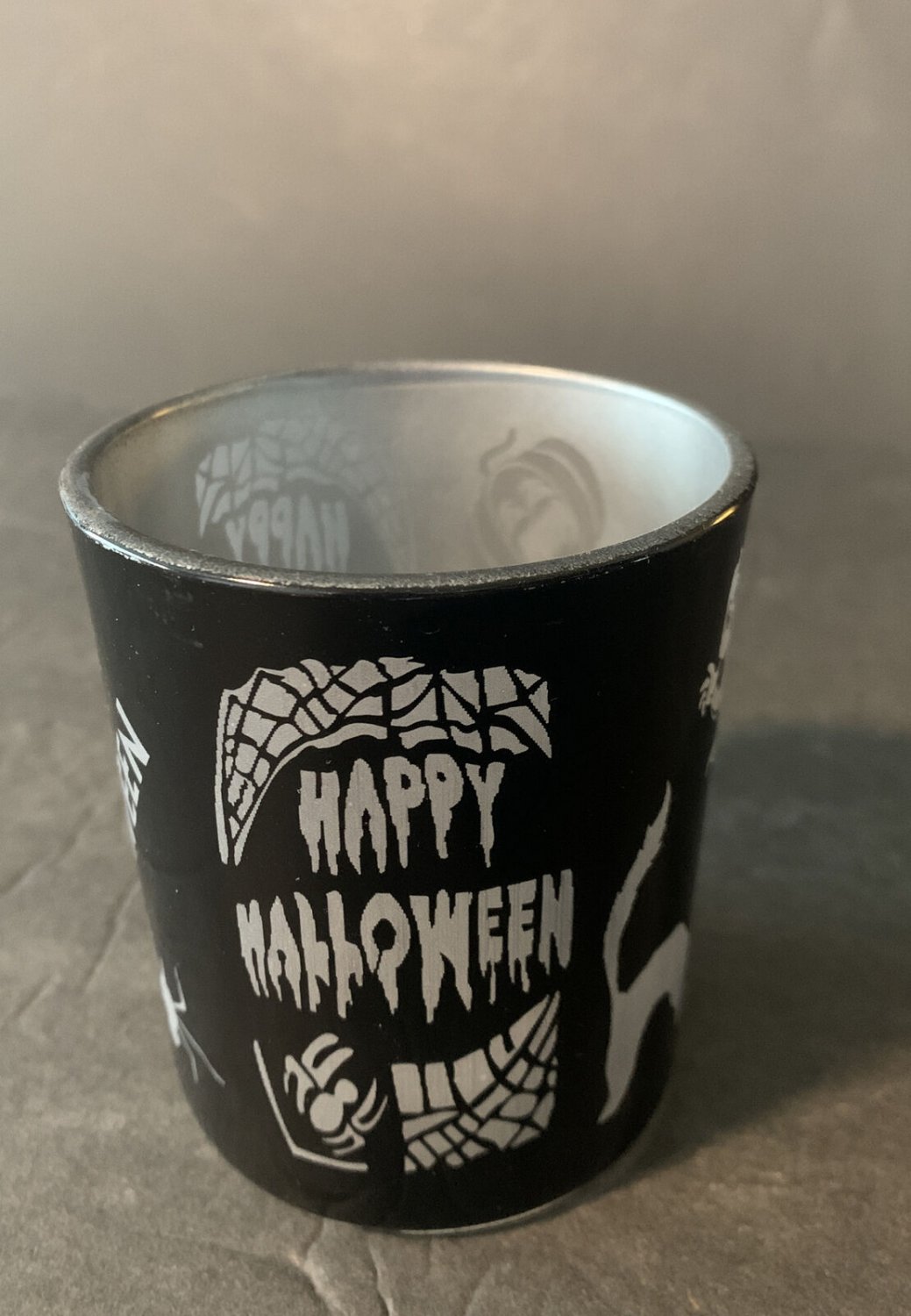 Happy Halloween 3&acirc;�� Candle Holder New