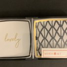 Mara Mi 2 Count Trinket Tray Black/White ~ NEW