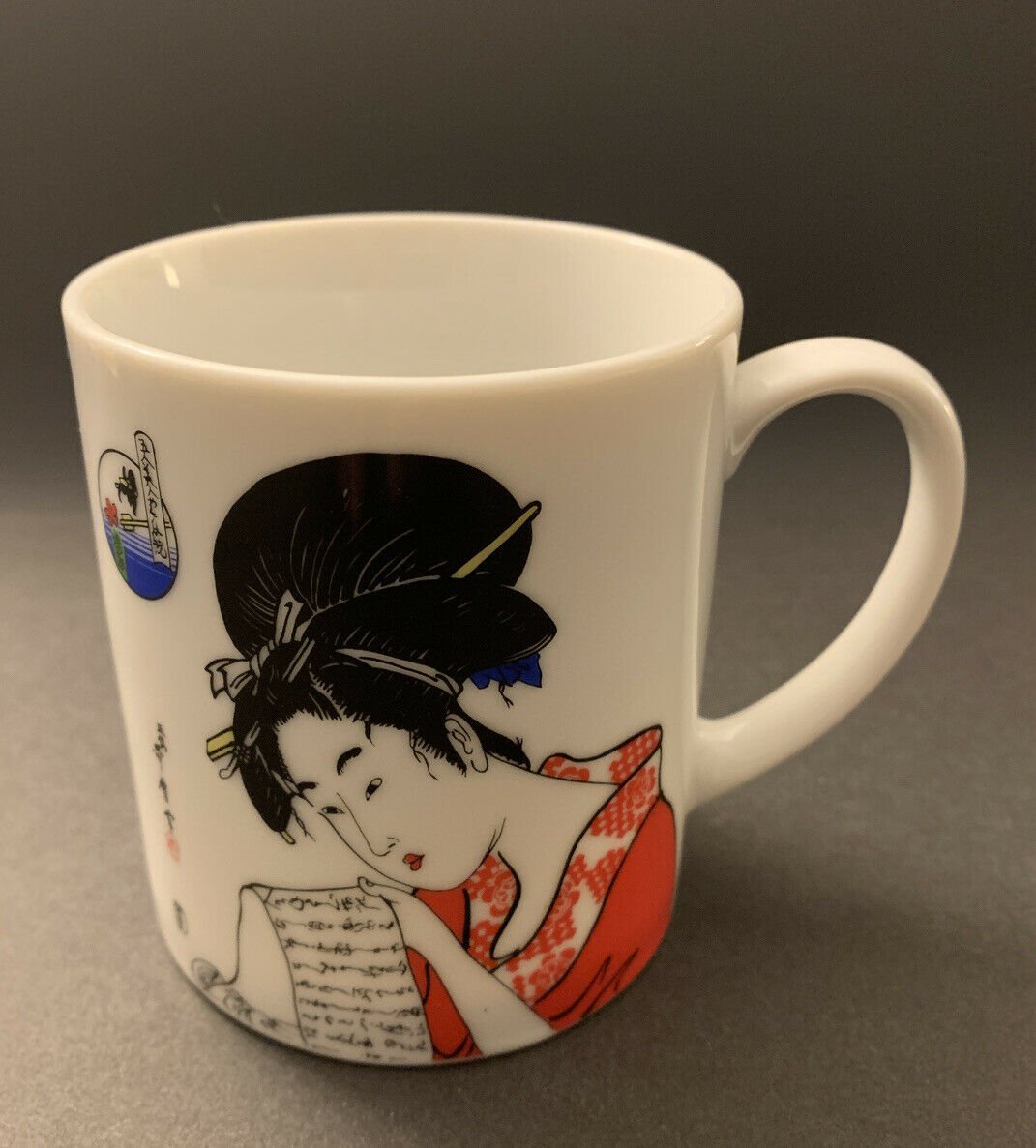 Japanese Geisha Porcelain Mug