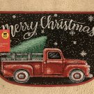 Red Truck Tapestry Door Mat 17”x 26”