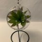 3â Opening Clear Acrylic Round Terrarium Planter with 9âMetal Hanger. No Plant