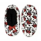 Minnie Mouse Girls Fuzzy Babba Slipper Socks Size 13-4 M/L