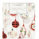 1 Yard Ornaments Christmas Fabric