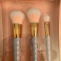 Evri Unicornesque 3 Piece Makeup Brush Set: Contour, Eyeshadow, And Powder