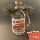 Red Truck Glass Jar 5.5”