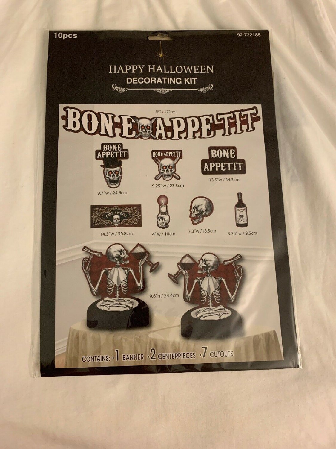 Halloween Decorating Kit 10pc Bone A Petite Skeleton Decorating Kit