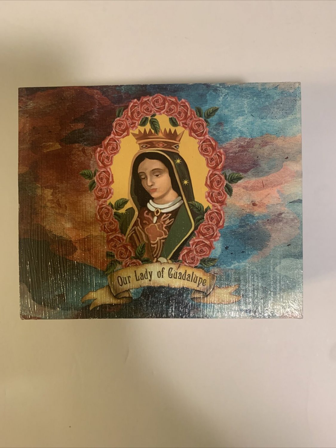 NEW Virgen Guadalupe Chest Mini Box Religious Gift Trinket Keepsake