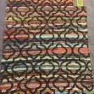printed rag rug 30” x 50” handmade