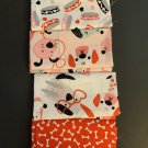 4 Fat Quarters 18”x21” Puppy Love 4 Cotton