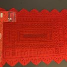 4 Lace Christmas Red 100% Polyester Placemats 18” x 12”