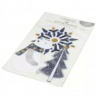 CREATE IT IRON-ON APPLIQUES POLAR Bear SNOWFLAKE TREE Blue And White
