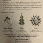 CREATE IT IRON-ON APPLIQUES POLAR Bear SNOWFLAKE TREE Blue And White