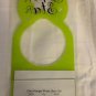 Plastic Acrylic Photo 3x3 Door Hanger Color Green