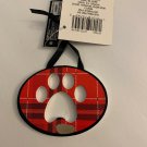 paw print ornament