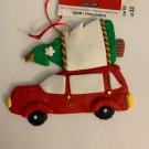 Red Wagon Polymer Clay Ornament
