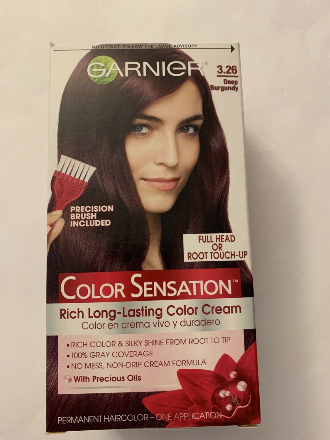 Garnier Color Sensation Long-Lasting Color Cream 3.26 Deep Burgundy