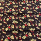 Black Holly Leaf Fat Quarter Fabric