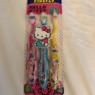 New Hello Kitty - 3 Pack Toothbrush Set - Sanrio - Firefly