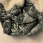 NWT Sherpa Lined Cozies Silver Slippers with Bows Women's S/M (6-7.5)