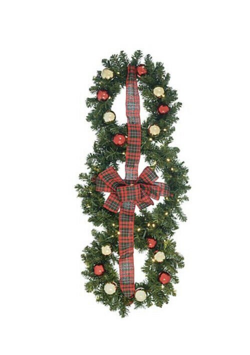 Casa Zeta-Jones Indoor/Outdoor Holiday 3-Piece Illuminated Wreath w/Timer $84