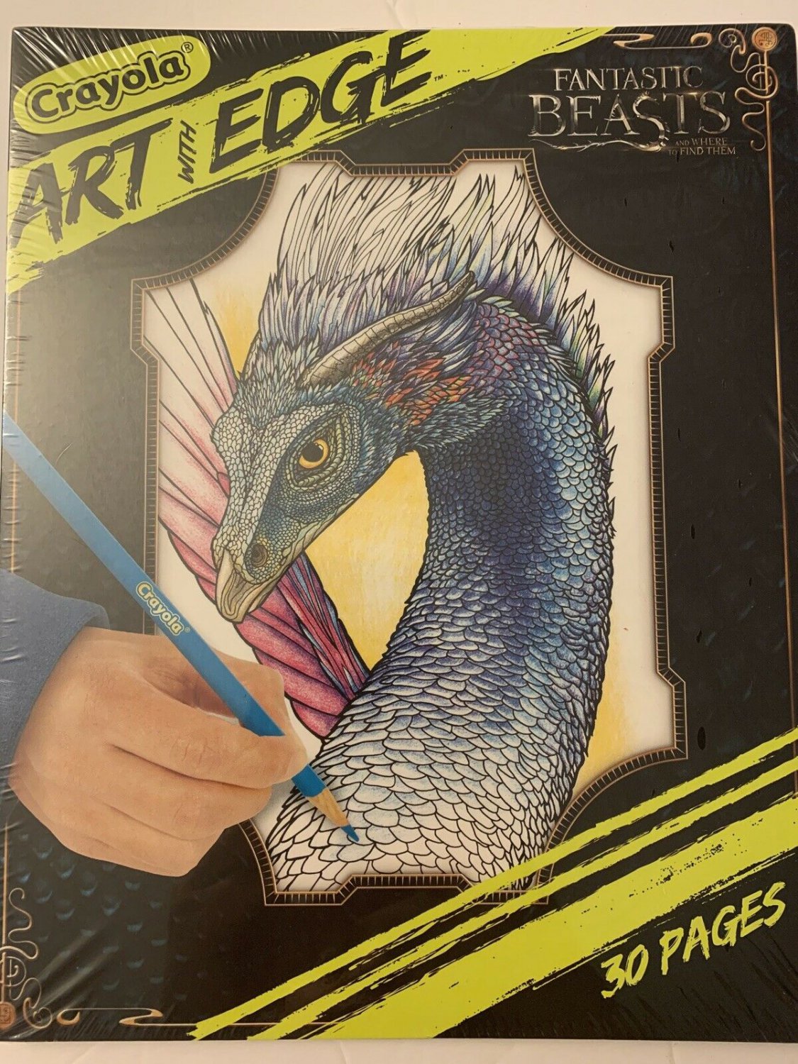 NEW ~ Crayola Art With Edge ~ Fantastic Beasts ~ Coloring Book 8x10&acirc;�� ~ 30 Pages
