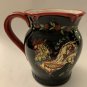 April Cornell Rooster Coffee Tea Mug Cup Black Red Fluted Rim Chicken Certified