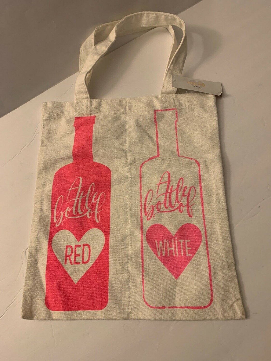 Double Wine Canvas Tote Bag