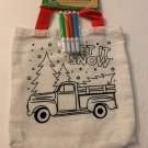 Red Truck DIY Fabric Tote Bag