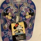 Disney Mickey Minnie Mouse PURPLE  Girls Flip Flops Sandals Sizes 2/3 NWT