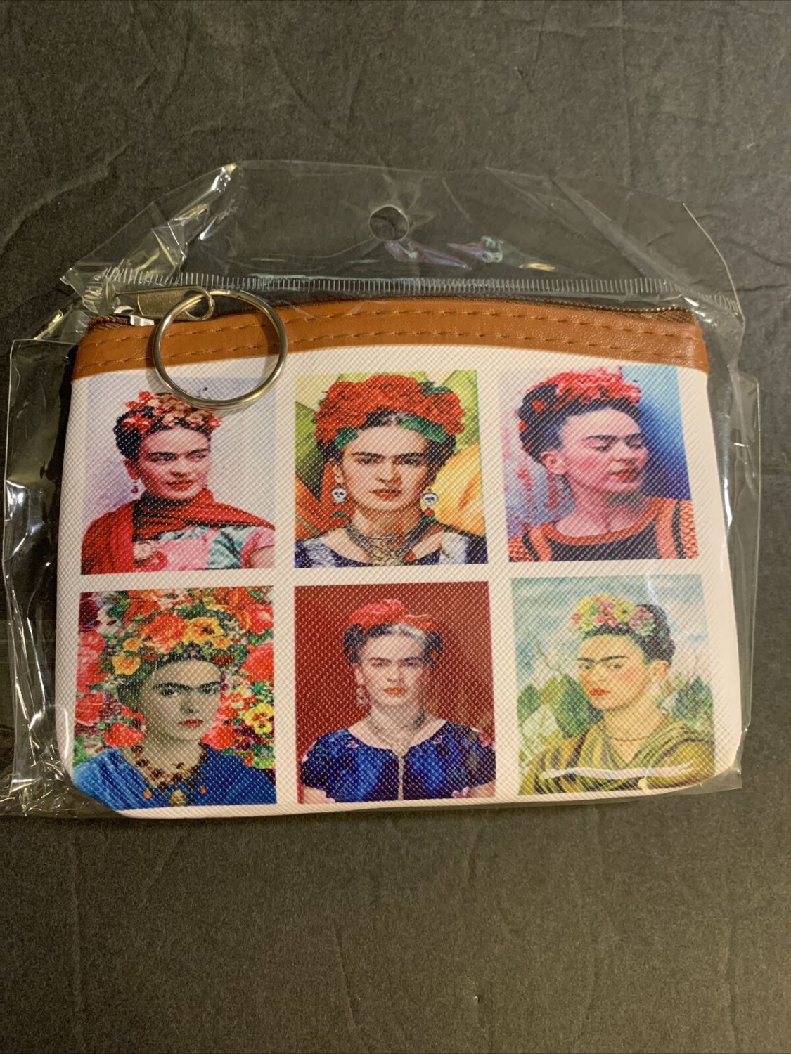 Frida Kahlo Inspired Women's Coin Purse Pouch ,Wallet Mexican Artist