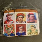 Frida Kahlo Inspired Women's Coin Purse Pouch ,Wallet Mexican Artist