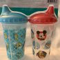 NIP Disney Baby 2 PK Mickey Mouse Sipper Cups BPA Free 118240