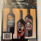 Halloween Beverage Wine Bottle Labels 10 Ct Party Dia De Los Muertos - New