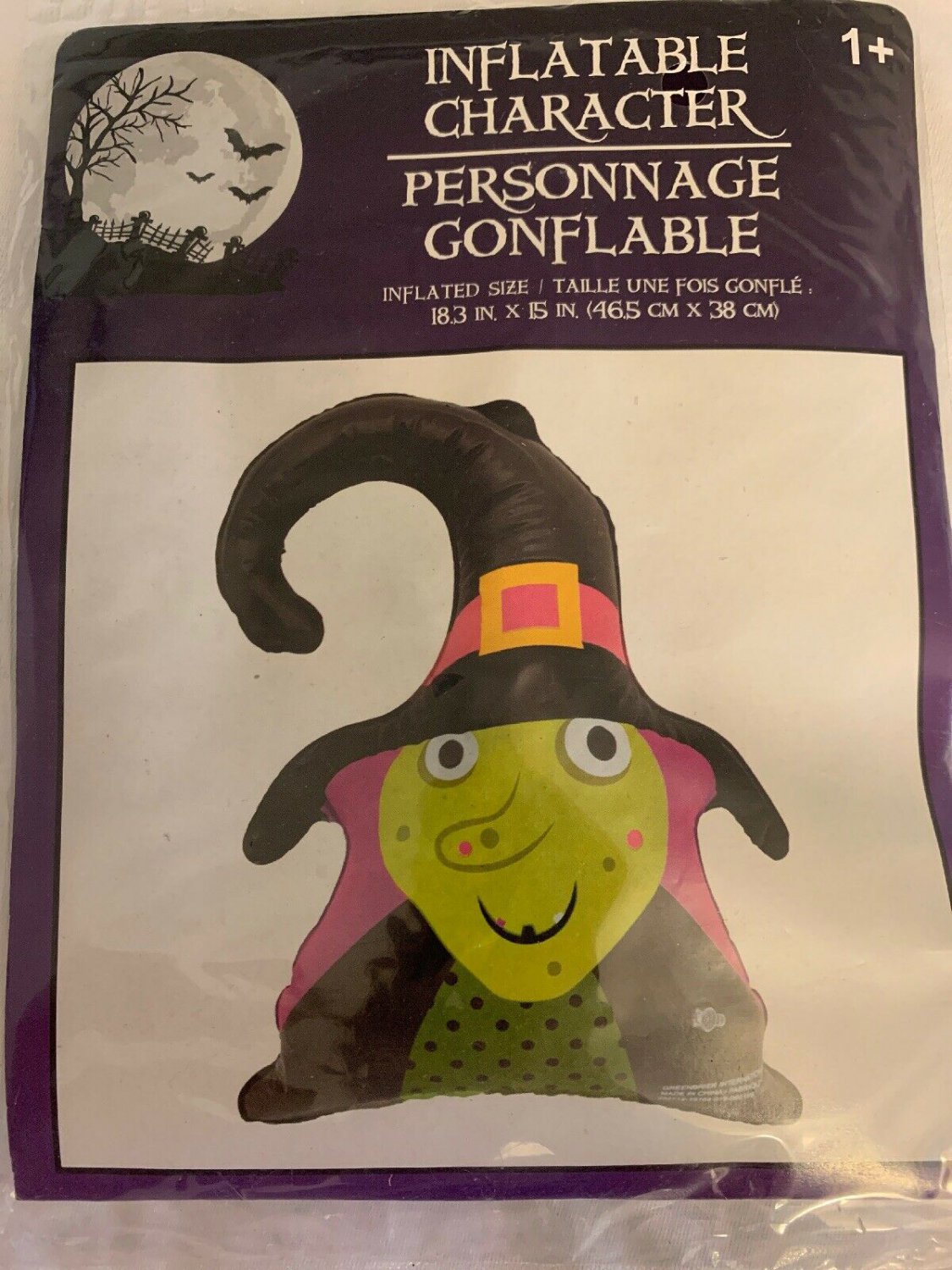 18&acirc;�� Inflatable Halloween Prop Decor &acirc;�� WITCH - NIP
