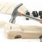 Create & Learn Pull Back Sports Car Ages 6+ w/Stickers, Wood Parts, Hardware NIB