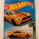 2019 Hot Wheels #113 2018 FORD MUSTANG GT Orange w/Black MC5 Sp Speed Blur 4/10