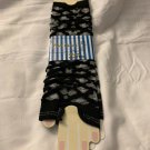 Fingeless Long Gloves Black And Gray