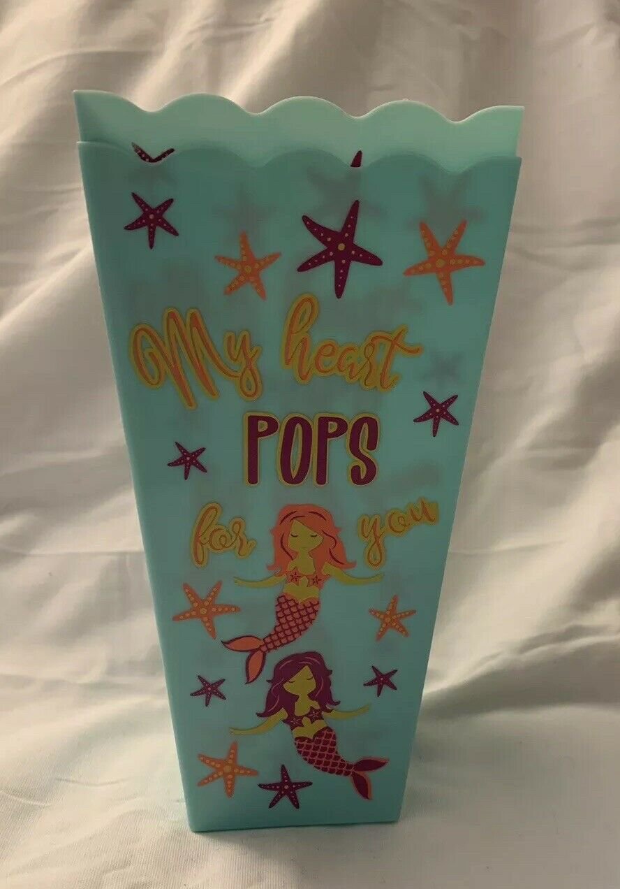 2 Mermaid Popcorn Tubs