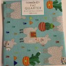 Llamas Fat Quarter 18”x21” Cotton