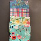 4 Spring Fat Quarters Cotton 18”x21” New