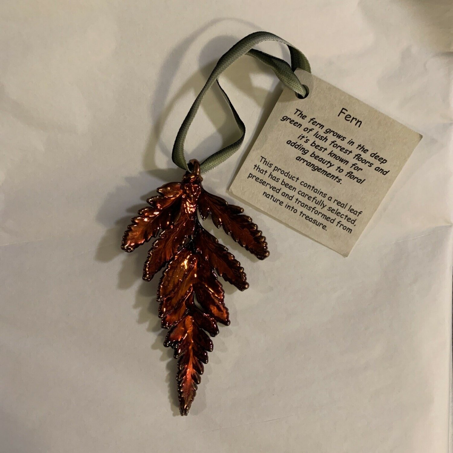 Fern ornament New with tags