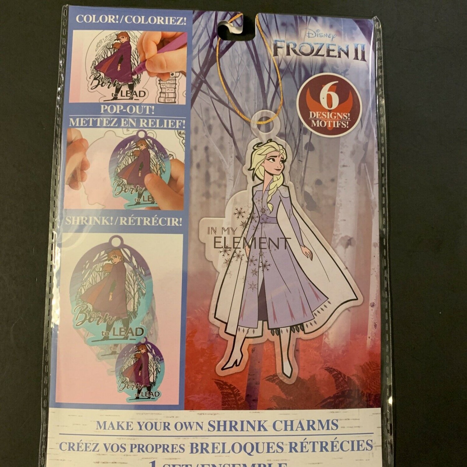 Disney Frozen II Make Your Own Shrink Charms DIY 6 DESIGNS (NEW)