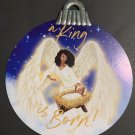 Christmas House Hanging Ornament African American Angel Sign 11.5 in. x 12.5”
