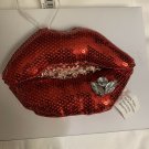 Holiday Lane Red Lips Ornament. New With Tags