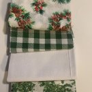 4 Christmas Fat Quarters Cotton 18”x21”