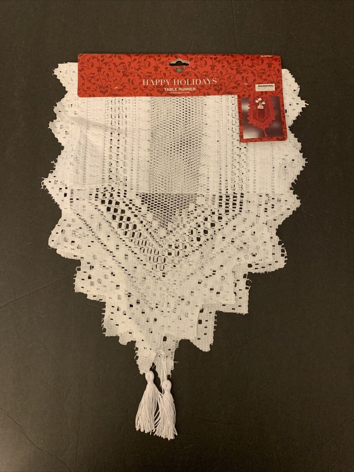 Christmas Lace Table Runner. New Measures 13&acirc;�� x 45&acirc;��