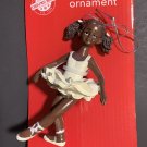 African American Ballerina Christmas Tree Ornaments 4.625 in.
