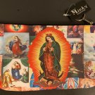 Virgen Of Guadalupe Zippered Purse / Coin Bag 8”x5”