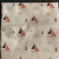 4 Nautical Fat Quarters Cotton 18âx21â
